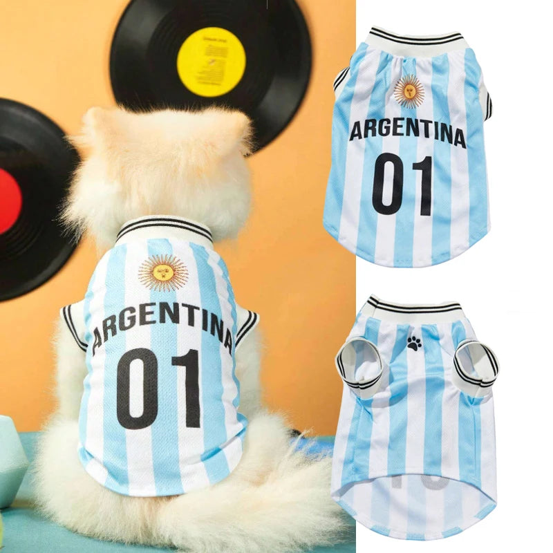 Breathable Mesh Dog Clothes Sports Style Puppy Shirt For Pets