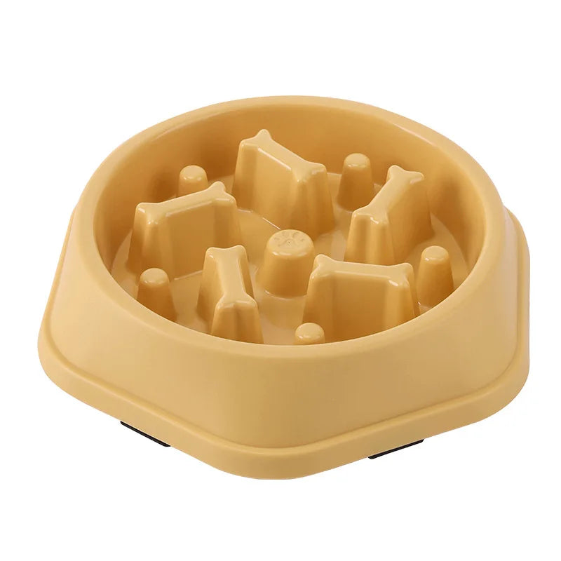 Slow Feeder Dog Bowl With Non Slip Base Maze Design