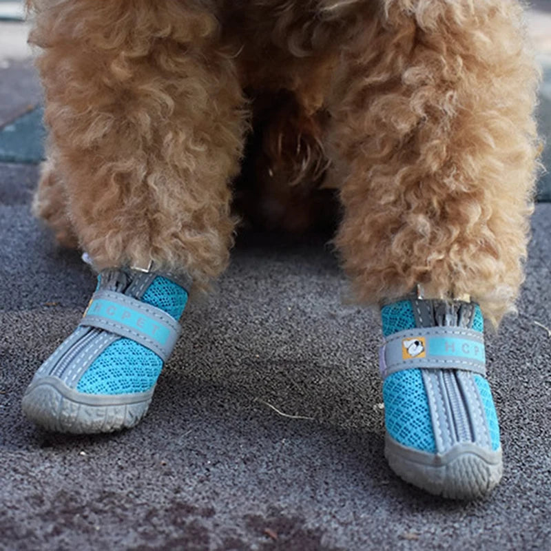 Hobbaggo Non Slip Breathable Dog Shoes With Plush Paw Protection