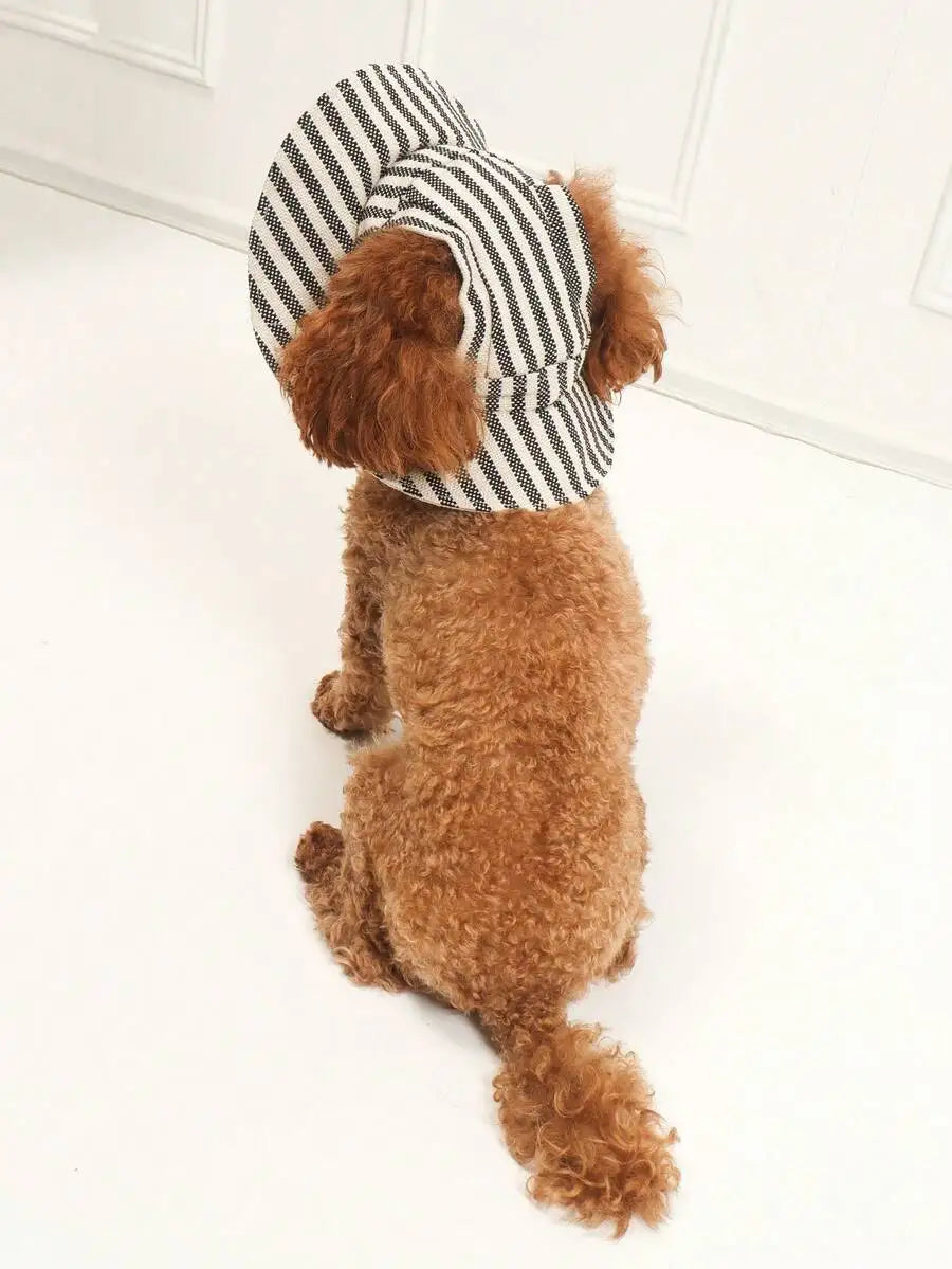 Polyester Pet Sun Hat With Ear Holes Adjustable Anti Slip