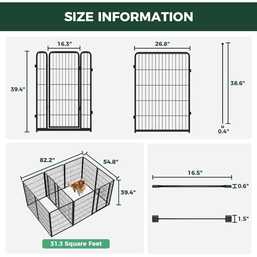 Sturdy Expandable Indoor Dog Playpen For Secure Pet Exercise