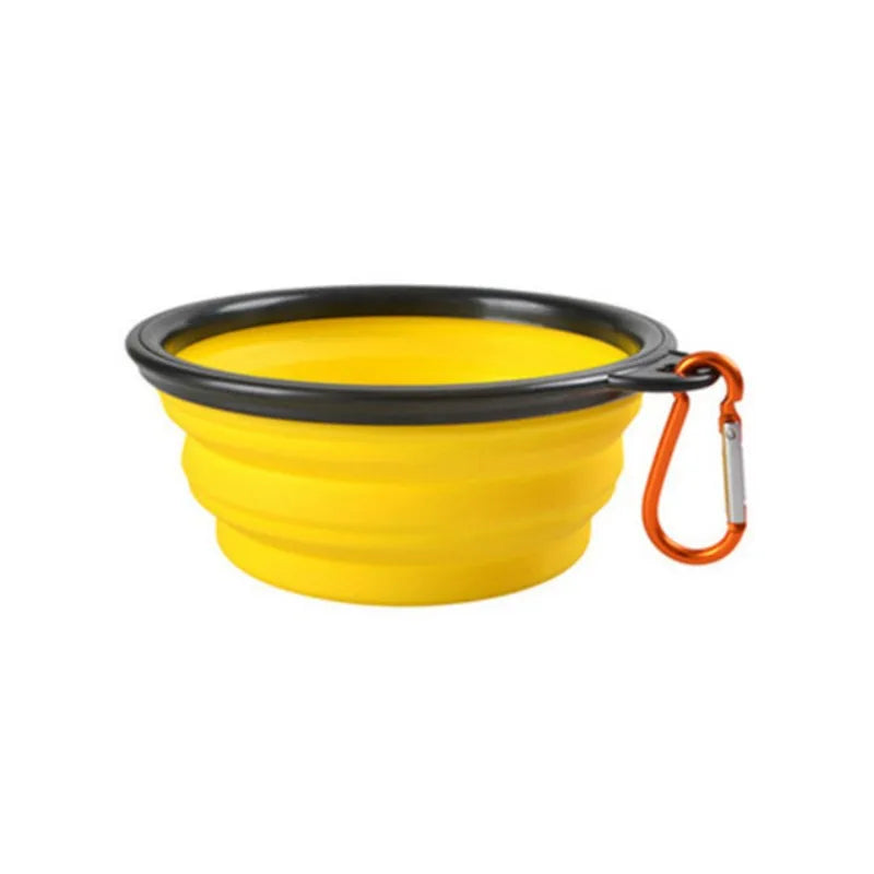 Portable Pet Food Bowl Durable TPR Collapsible Travel Bowl