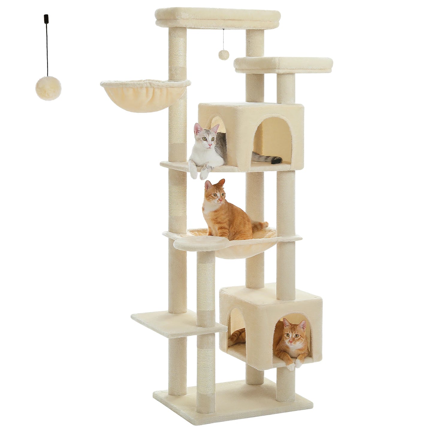 PAWZ Road Cat Tree Tower With Hammock Scratching Posts