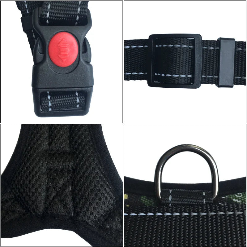 No Pull Dog Harness Adjustable Reflective Vest For Dogs
