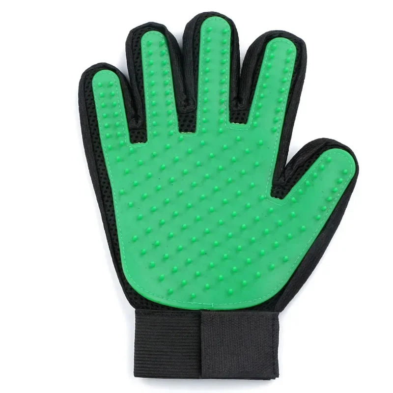 Silicone Pet Grooming Gloves For Cats And Dogs Hair Removal