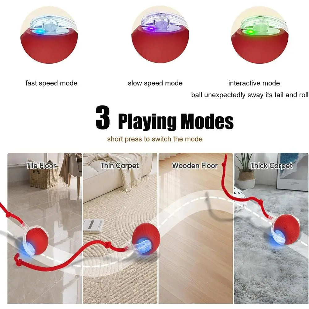 Interactive Pet Ball Toy For Dogs And Cats Rolling Ball