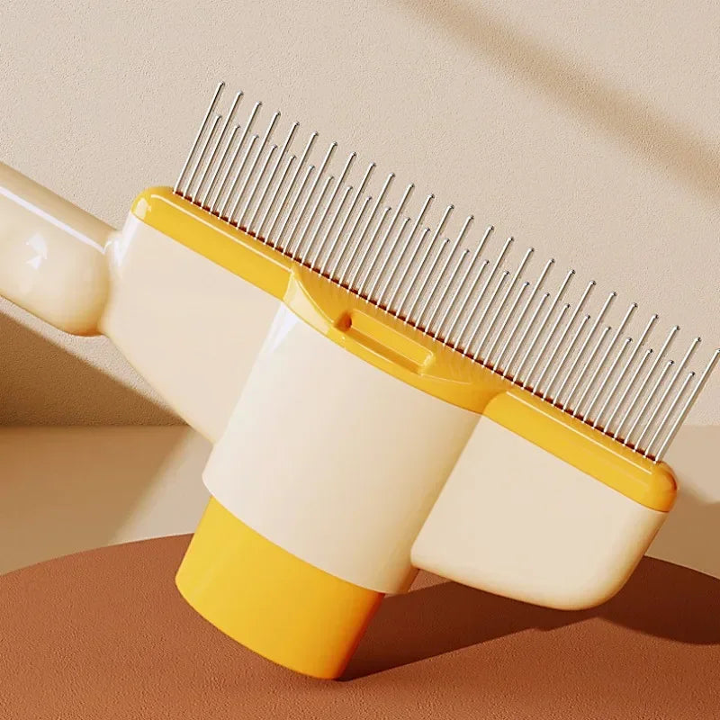 Dog Comb Pet Hair Remover Self Cleaning Massage Grooming Brush