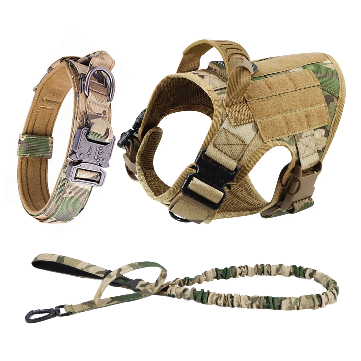 Dog Harness And Leash Set With Training Vest For Walks