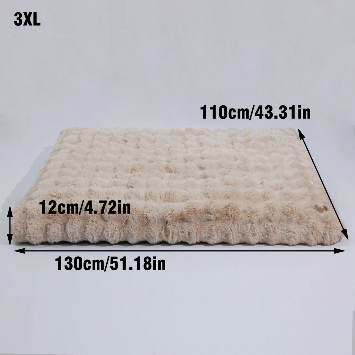 Bingopaw Ultra Plush Dog Bed With Removable Thick Foam Cushion