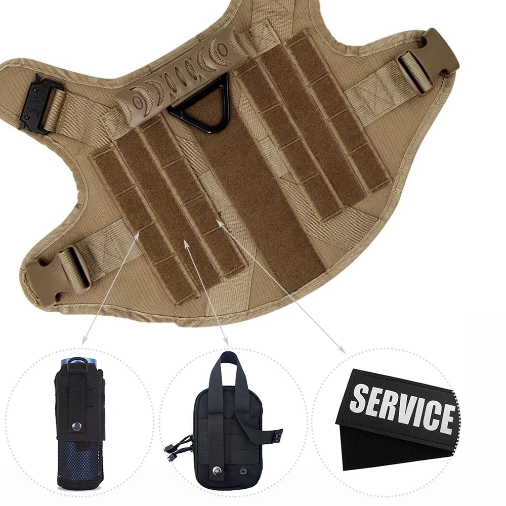 Dog Harness And Leash Set With Training Vest For Walks