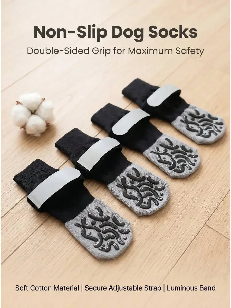 Non-Slip Dog Socks for Medium to Large Dogs Leg Protectors
