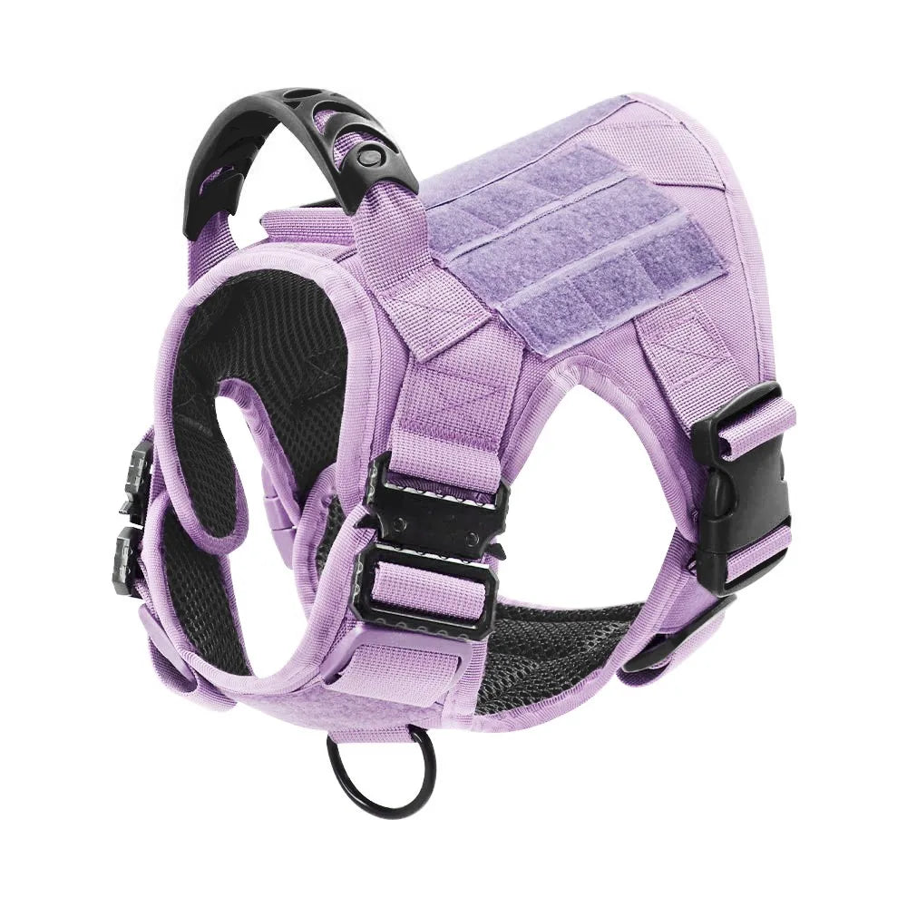 Military Camouflage Dog Harness Vest With Leash For Training