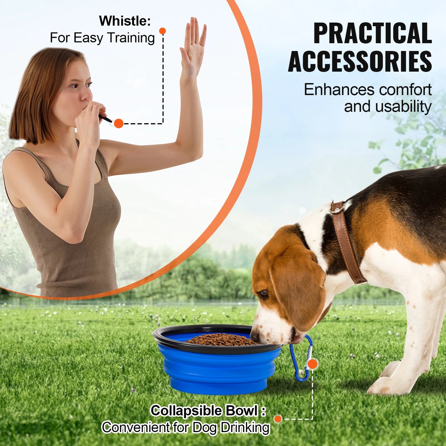 SucceBuy Dog Agility Training Set With Adjustable Hurdles Poles