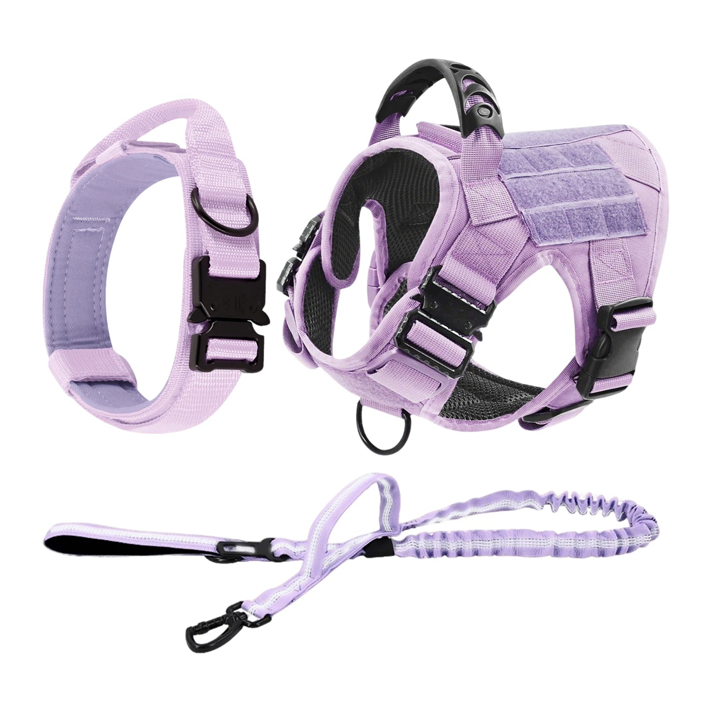 Military Camouflage Dog Harness Vest With Leash For Training