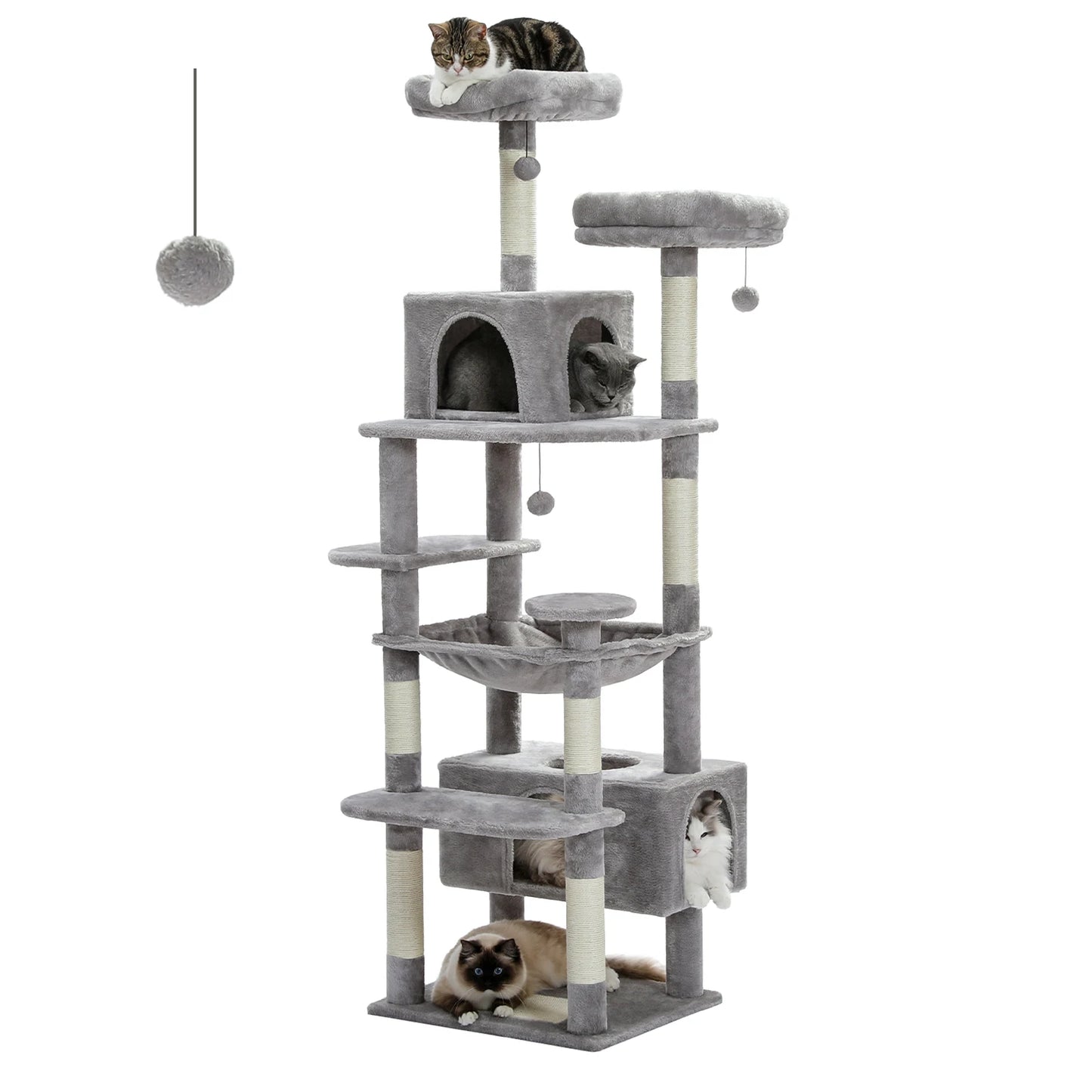PAWZ Road Indoor Cat Tree With Sisal Scratching Posts