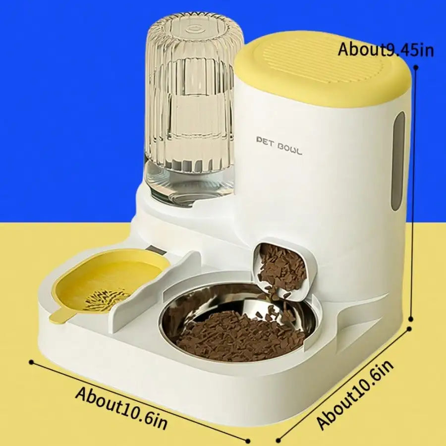 2 In 1 Automatic Pet Feeder Water Dispenser Detachable