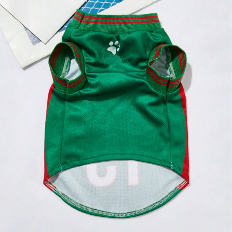 Mesh Breathable Dog Clothes Jersey for Schnauzer Large Pets Summer