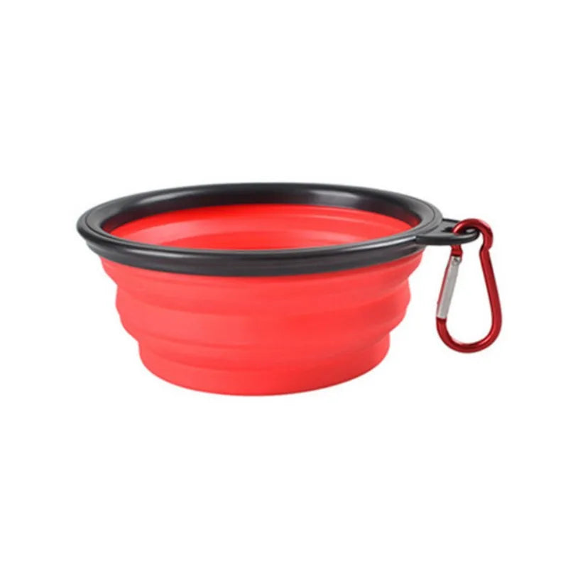 Portable Pet Food Bowl Durable TPR Collapsible Travel Bowl
