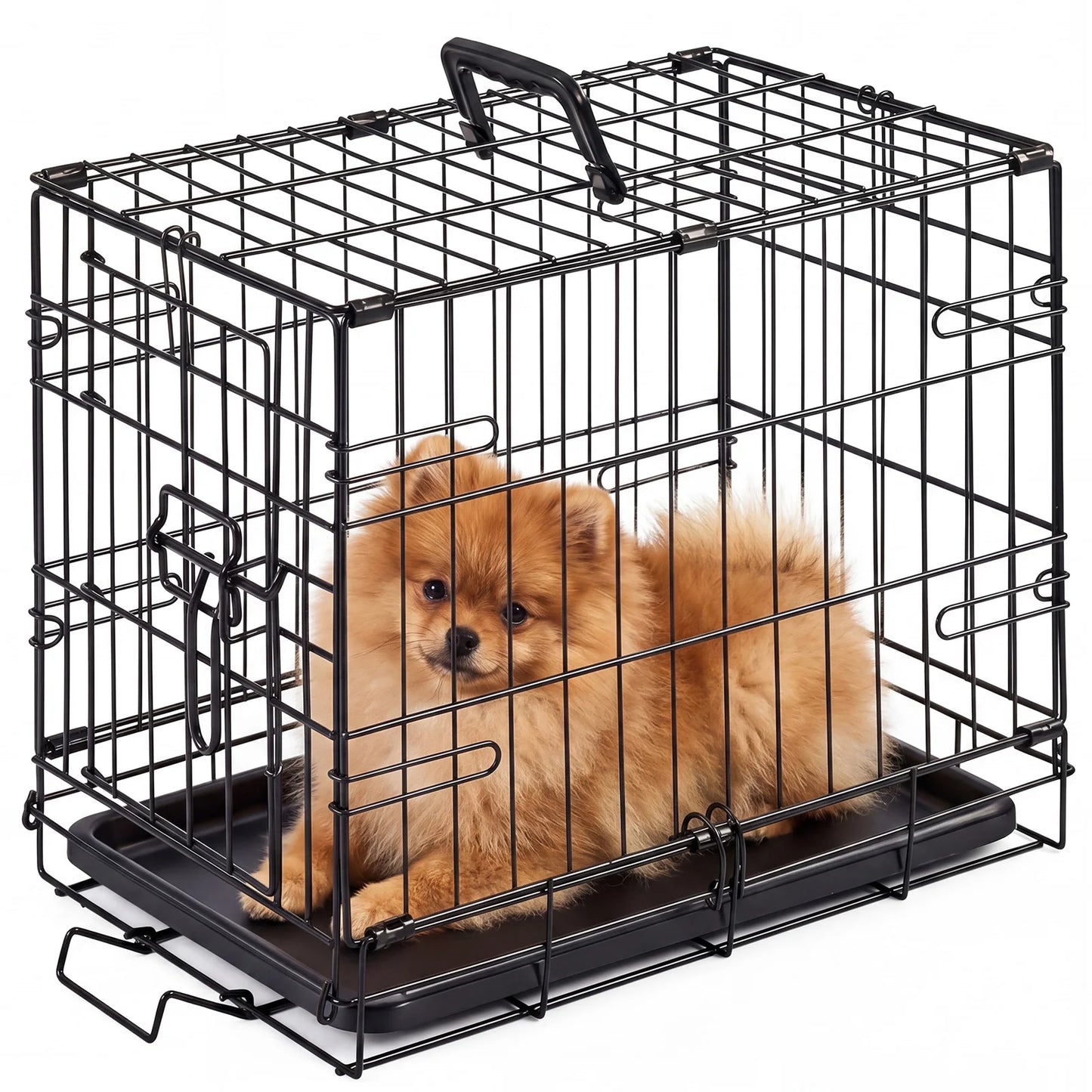 Jhk 18 Inch Single Door Dog Crate Metal Kennel