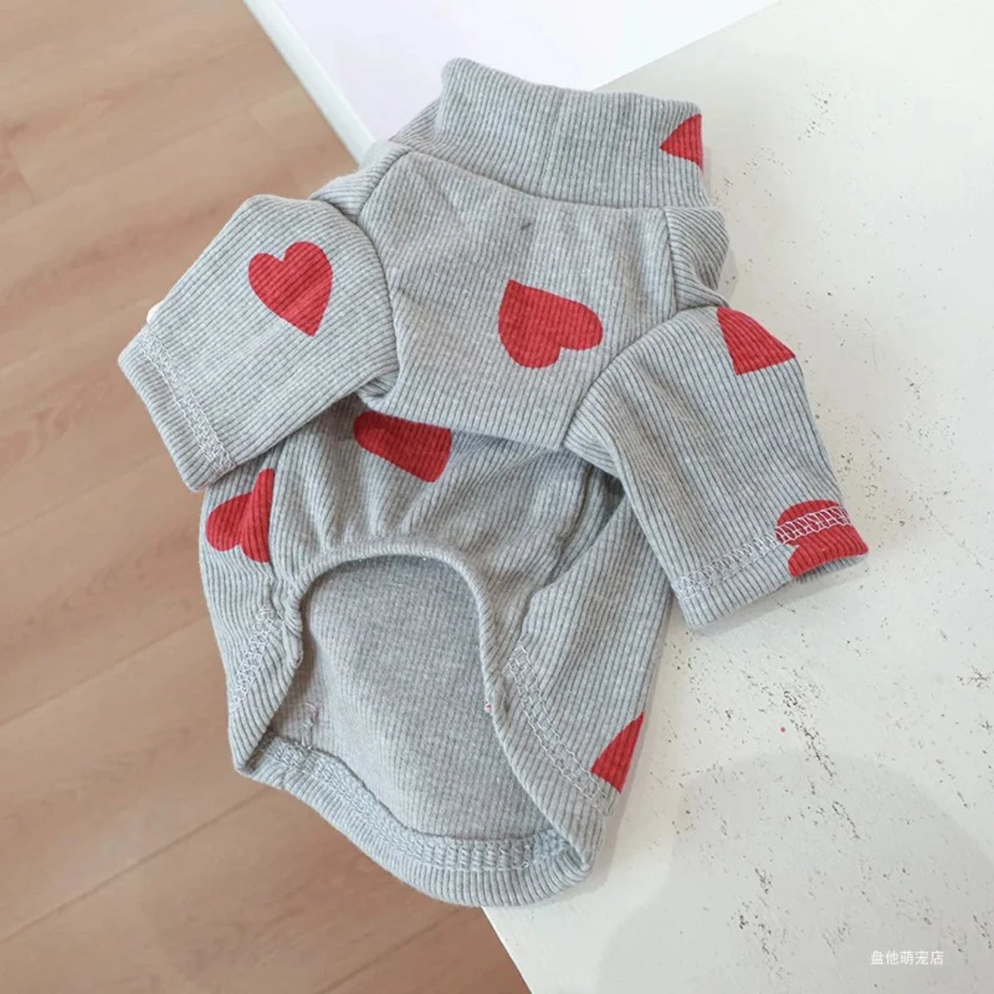Valentine Love Print Pet Bottom Shirt For Dogs And Cats