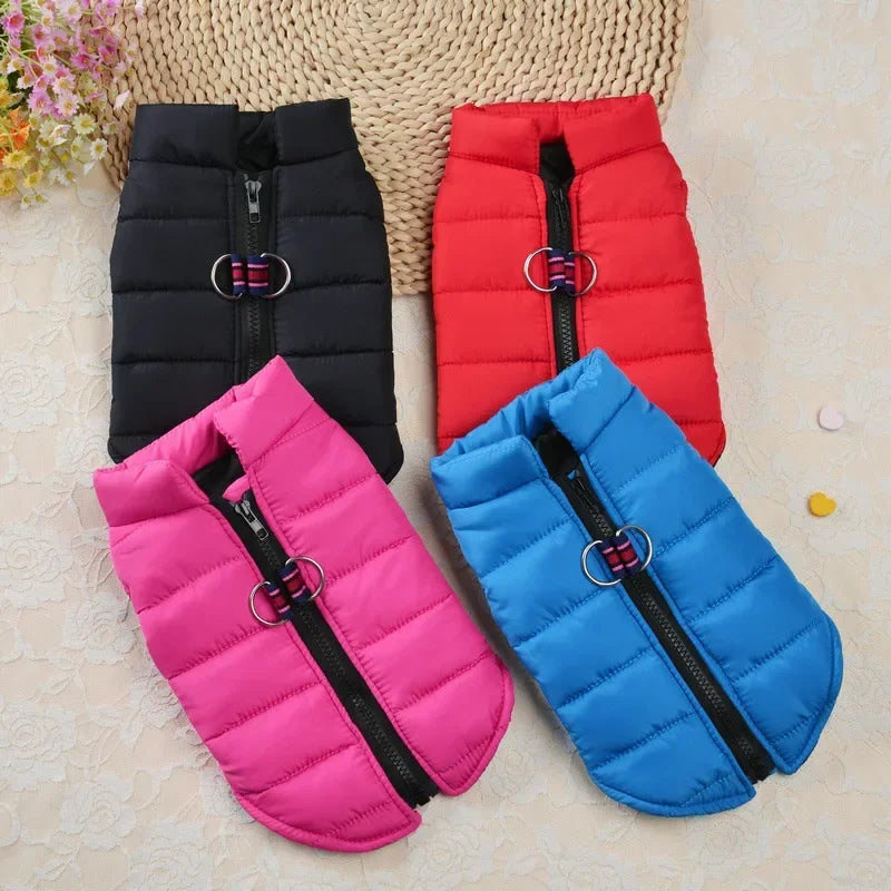 Winter Warm Dog Coat Windproof Padded Jacket For Small Dogs
