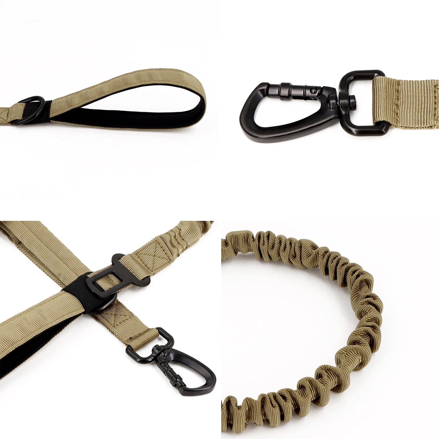 PETRAVEL CN Military Style Dog Leash With Quick Release Handles
