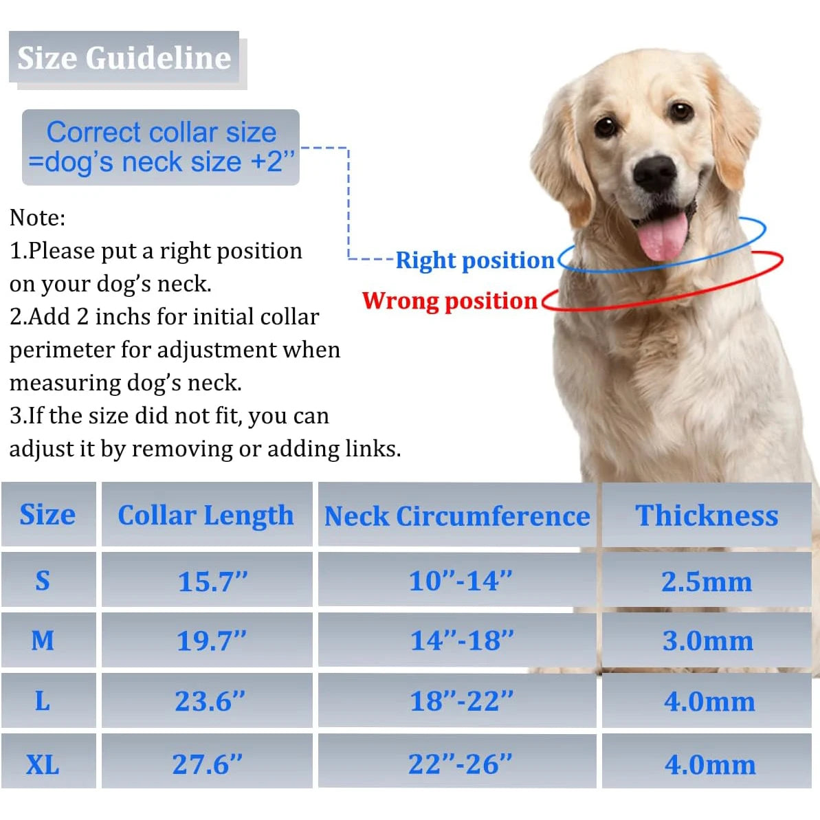Dog Prong Training Collar With Quick Release Buckle Nylon Protective Sleeve