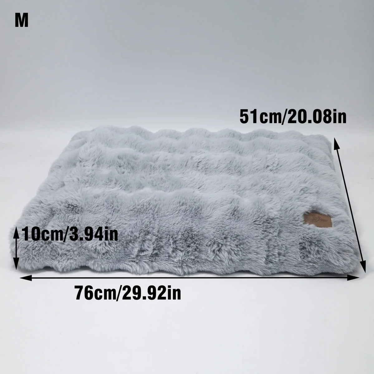 Bingopaw Ultra Plush Dog Bed With Removable Thick Foam Cushion