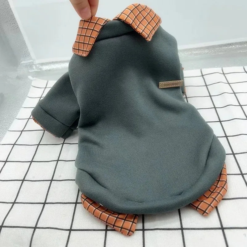 Petfrd Global Warm Winter Patchwork Hoodie Jacket For Dogs