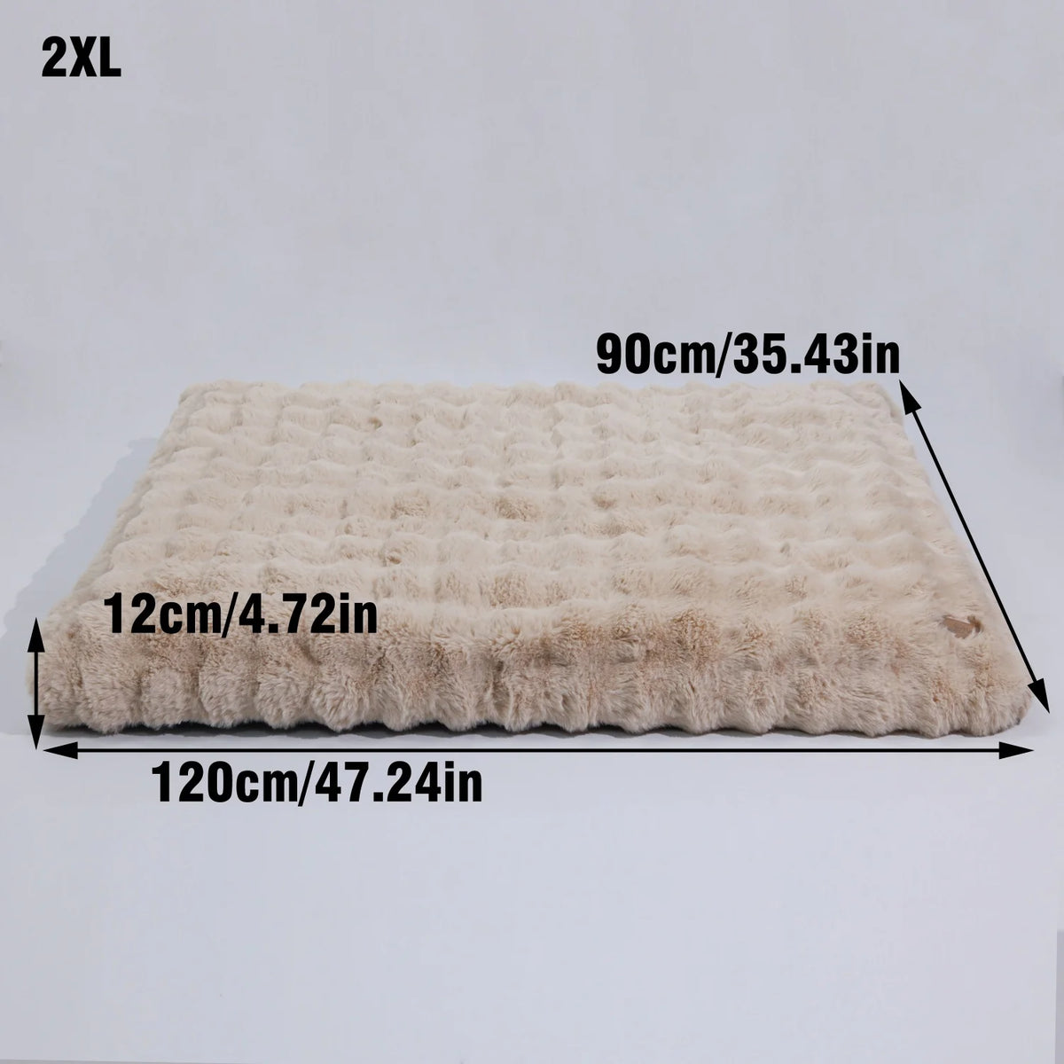 Bingopaw Ultra Plush Dog Bed With Removable Thick Foam Cushion