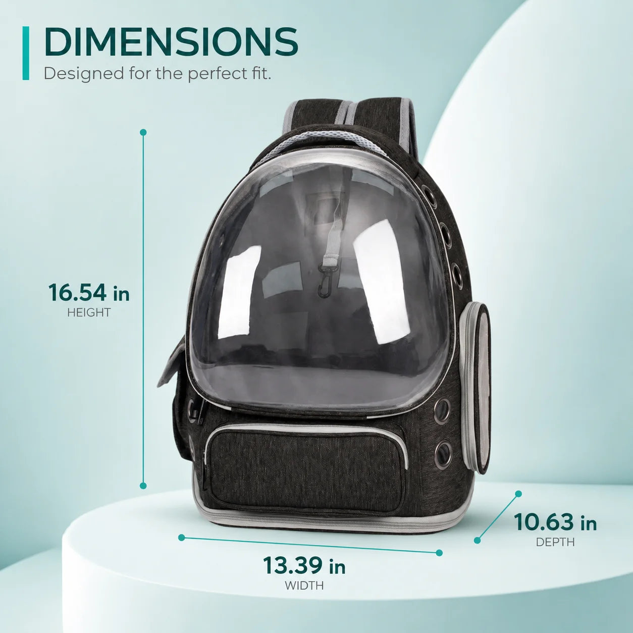 XMSJ Transparent Pet Backpack Carrier For Small Cats And Dogs