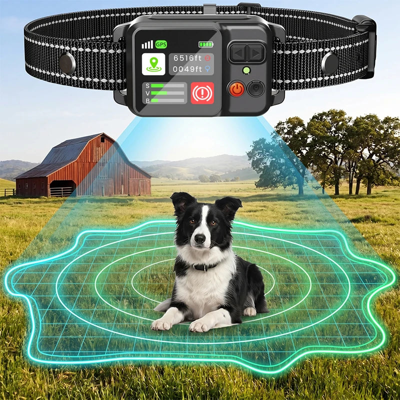 Wireless GPS Dog Fence Waterproof Collar System