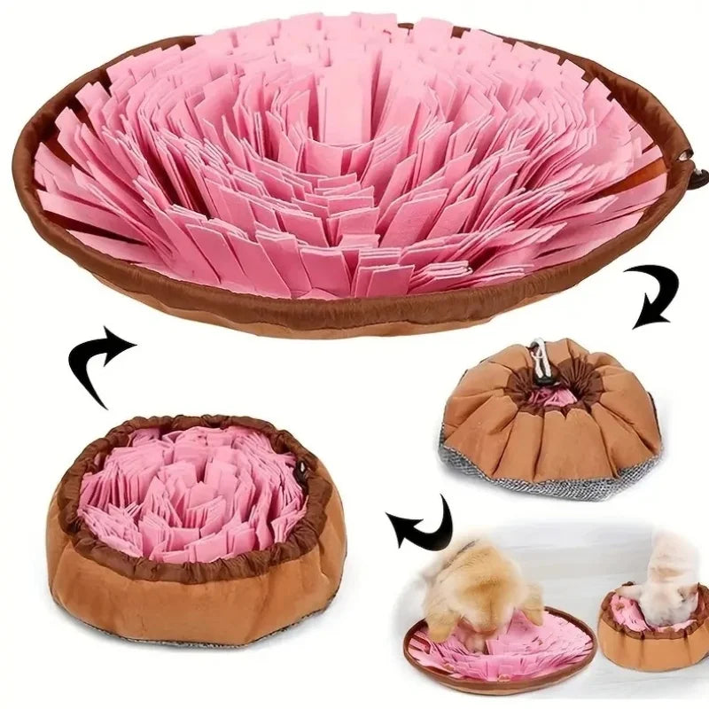 Washable Felt Pet Sniffing Pad Foldable Dog Slow Feeding Mat