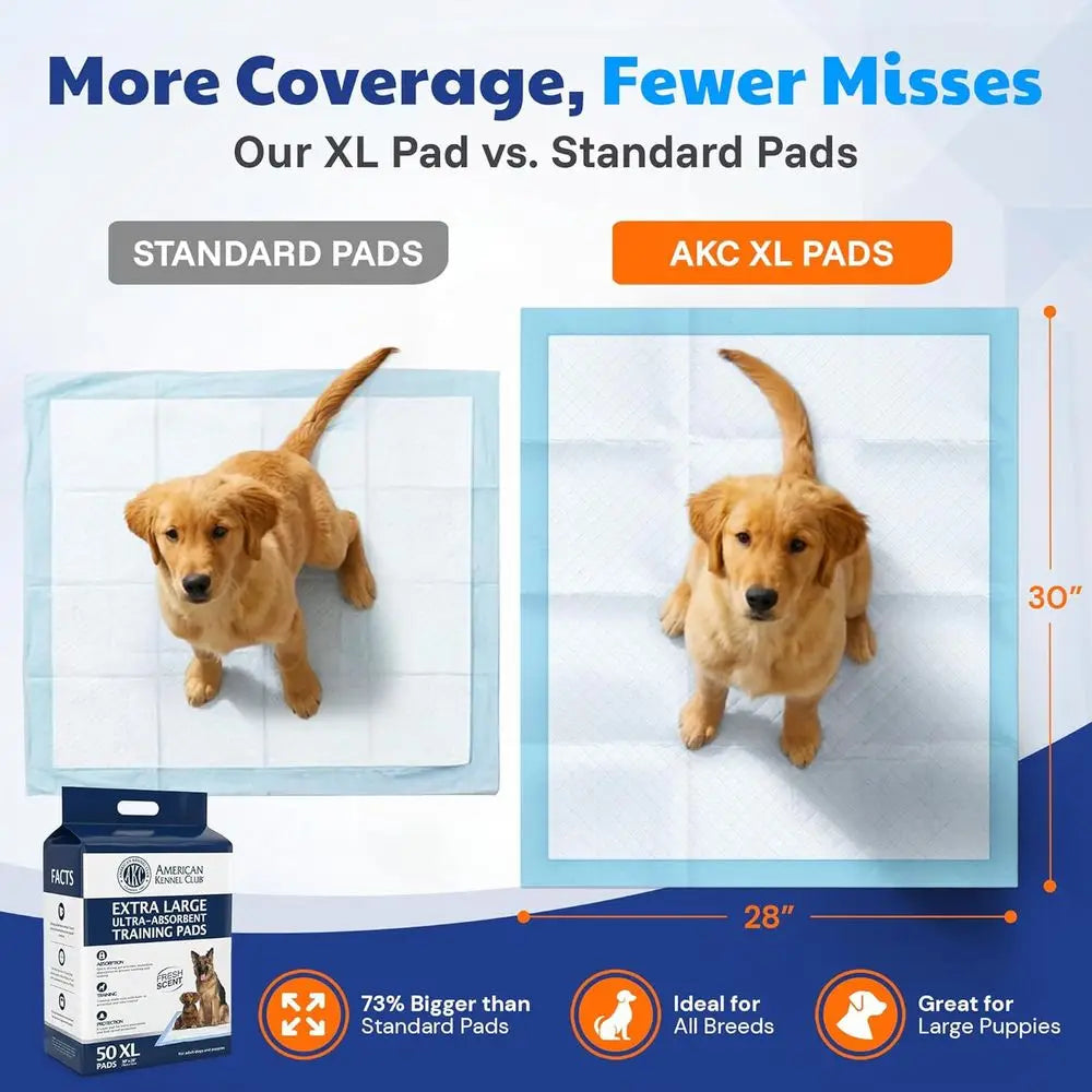 Puppy Training Pads Ultra Absorbent Quick Dry Gel 50 Count