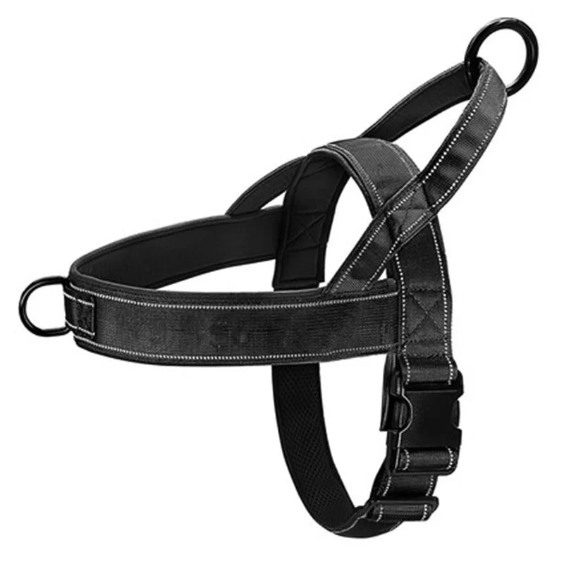 Tactical Anti-Pull Dog Harness 1000D Nylon Adjustable