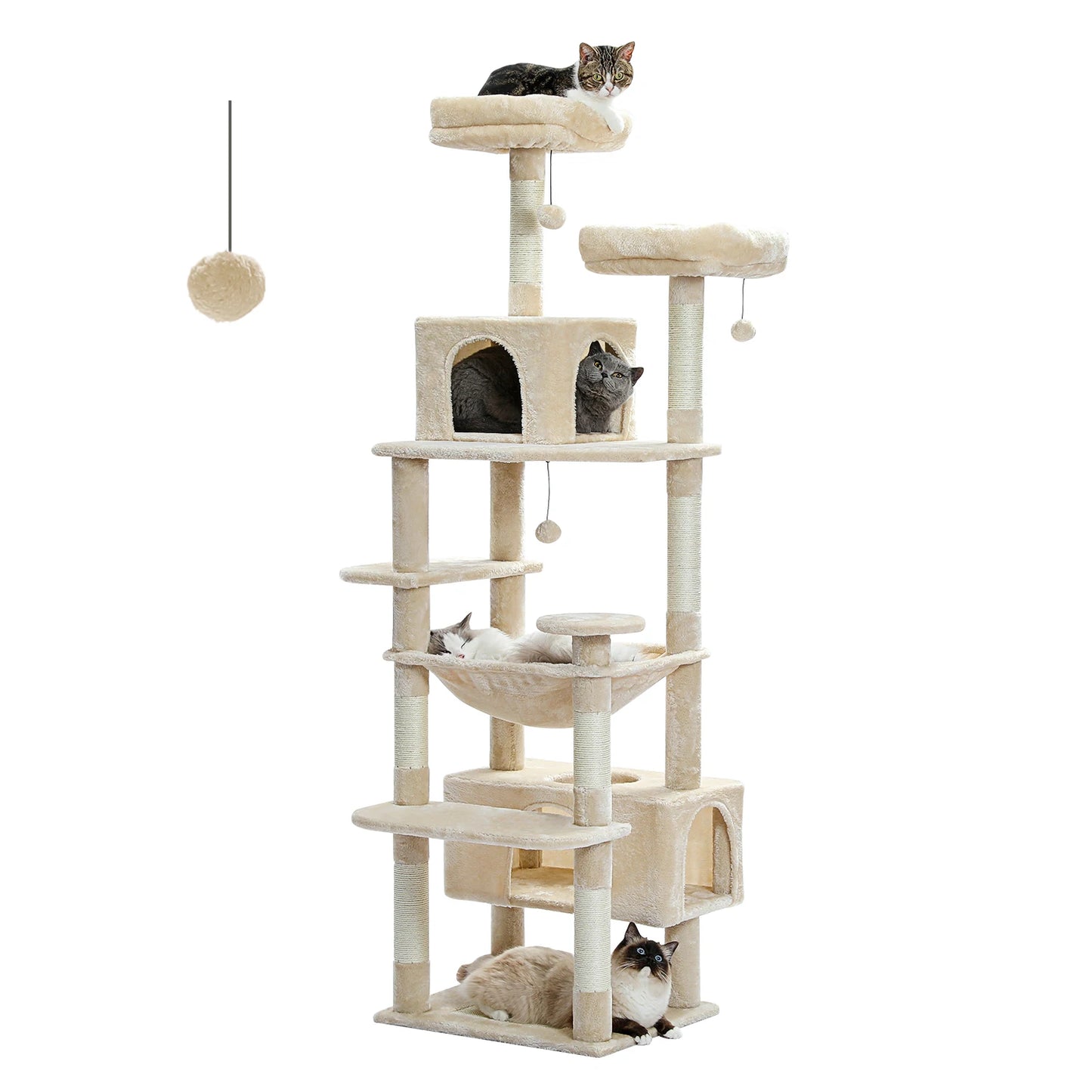 PAWZ Road Indoor Cat Tree With Sisal Scratching Posts