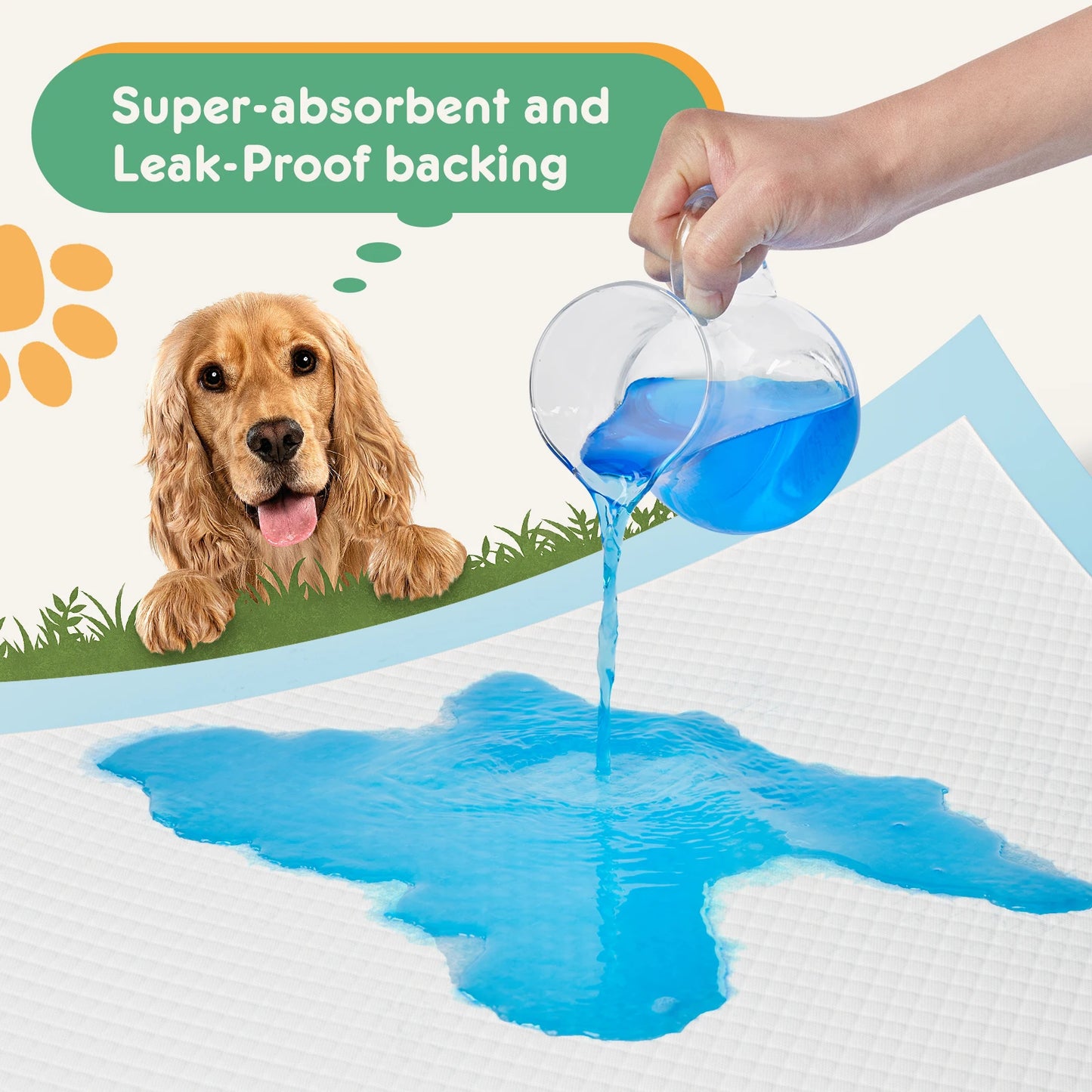 Disposable Pet Underpads 150 Count Quick Drying Absorbent Pads