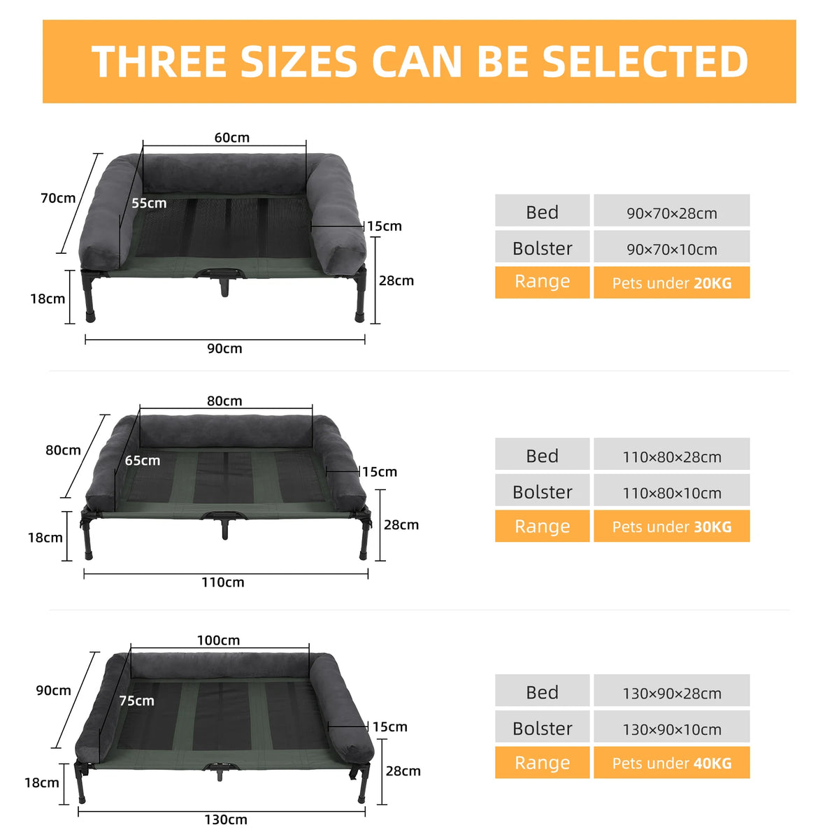 Bingopaw Elevated Pet Lounger Bed With Breathable Cooling Design