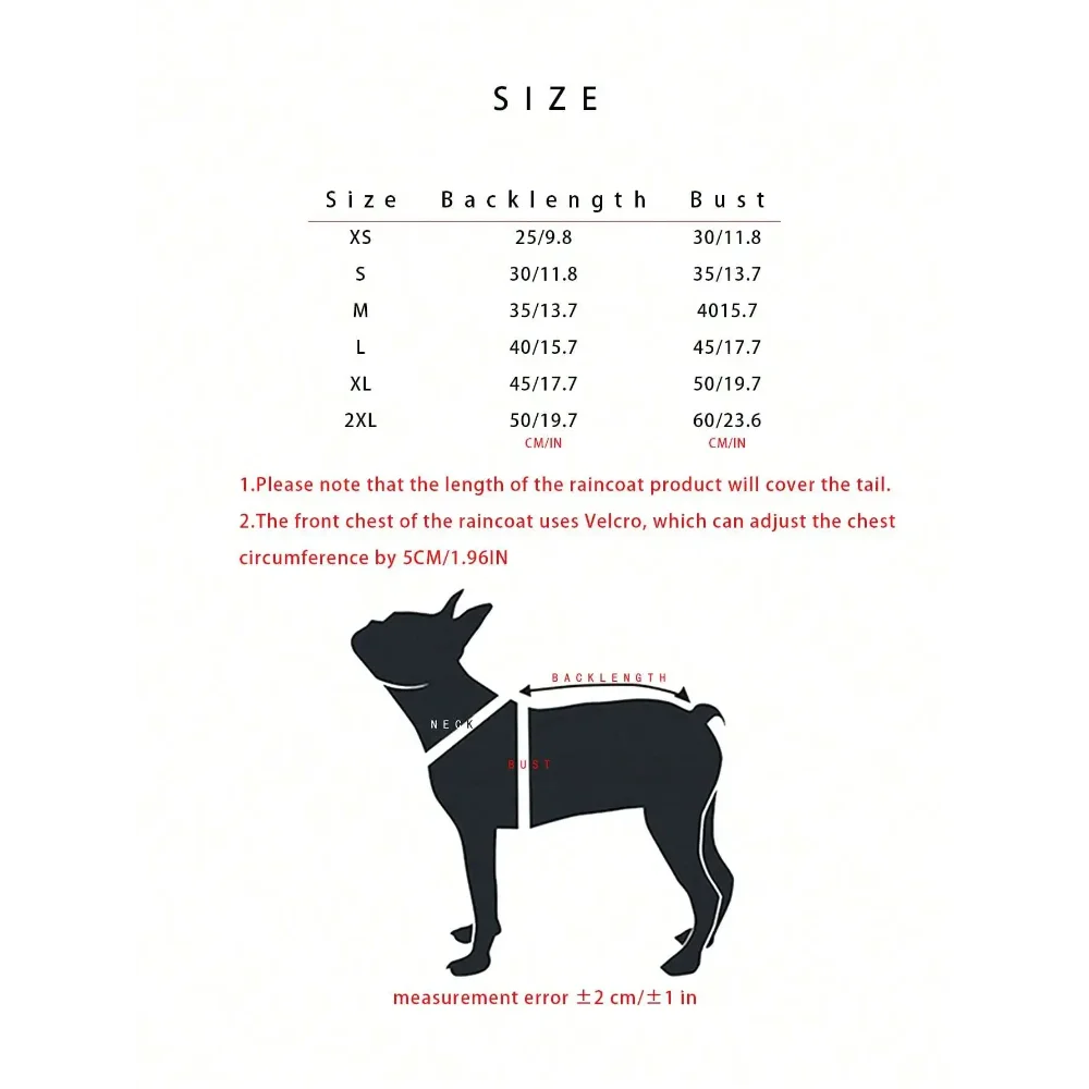 PETSIN Hooded Cartoon Bear Pet Raincoat For Dog And Cat