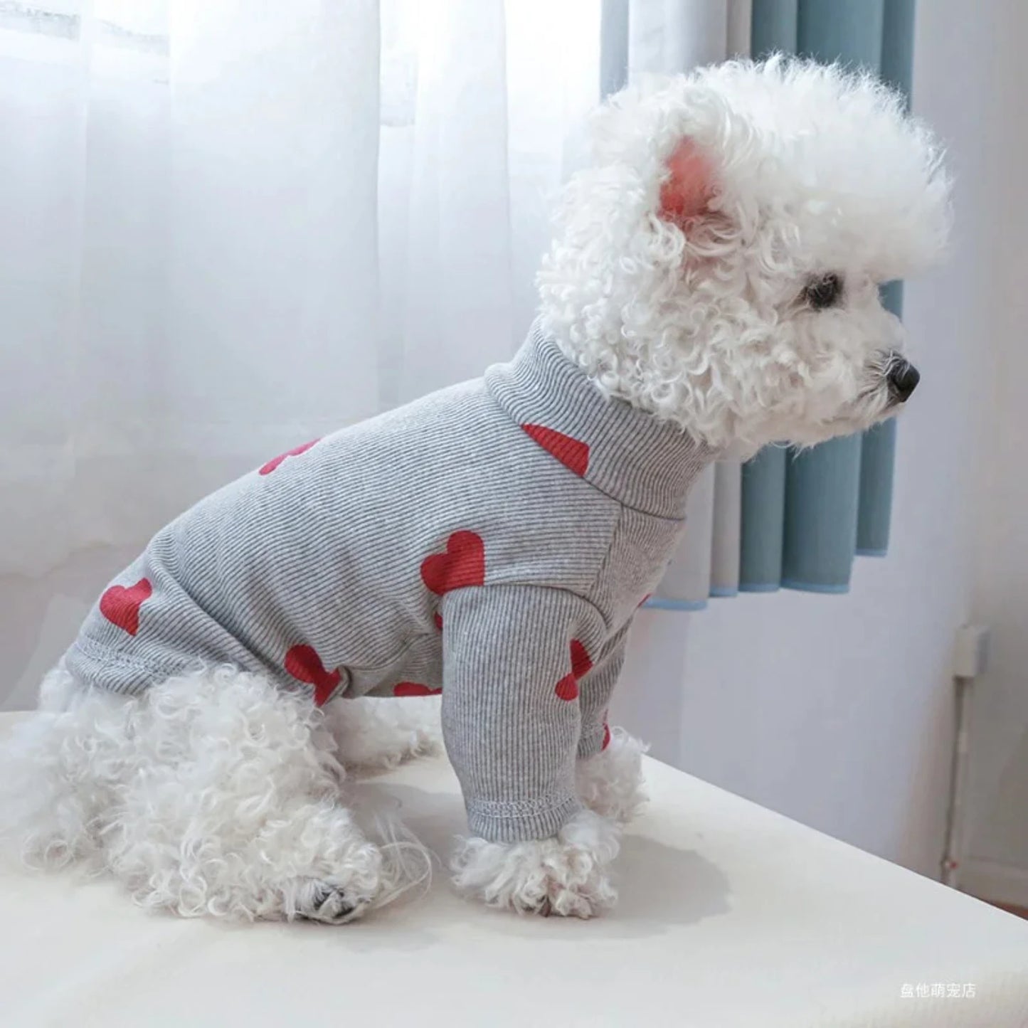Valentine Love Print Pet Bottom Shirt For Dogs And Cats