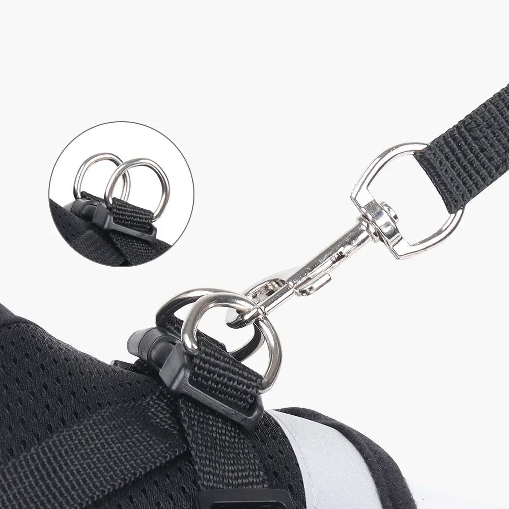 CAIBAN Cat Harness Leash Set Reflective Mesh Vest Adjustable