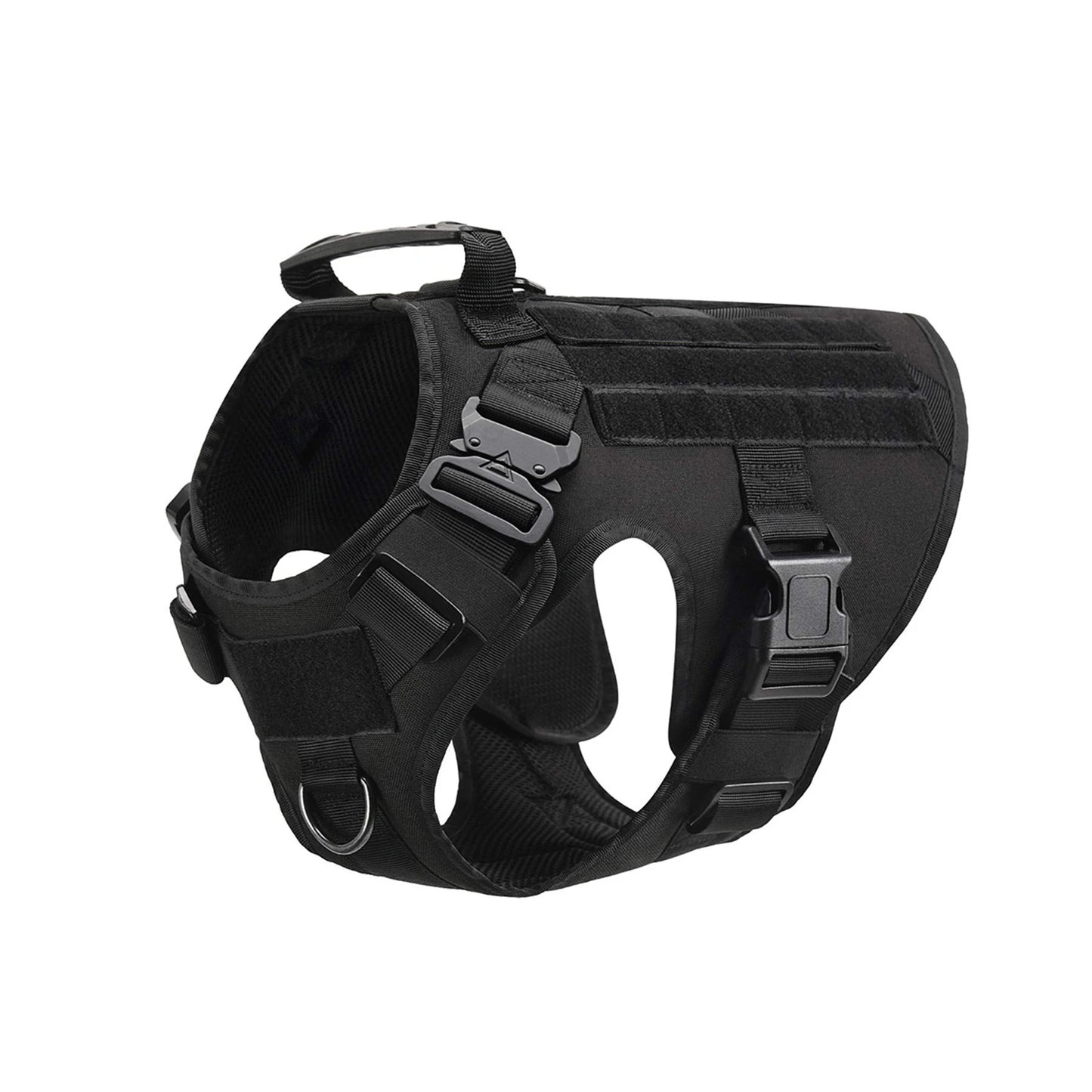 Tactical Dog Harness With Molle Pouches For Medium And Large