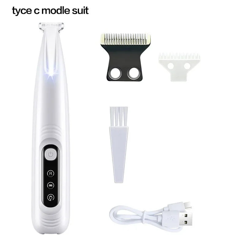 Waterproof Led Dog Paw Trimmer With Display For Pet Grooming