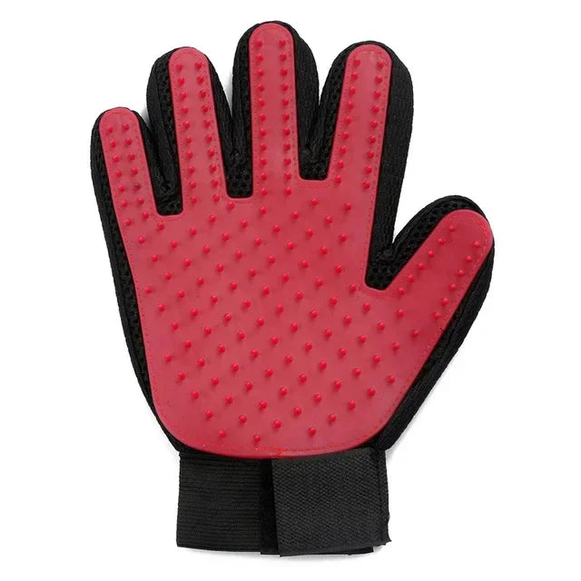 Silicone Pet Grooming Gloves For Cats And Dogs Hair Removal