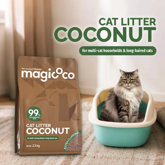 Bioline Coconut Cat Litter Deodorized Low Tracking Flushable