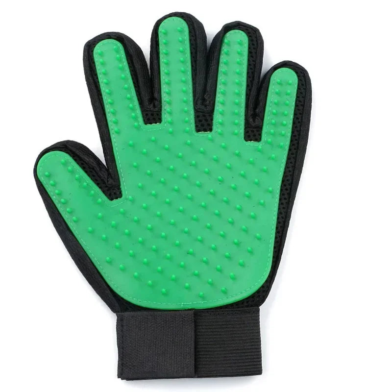Silicone Pet Grooming Gloves For Cats And Dogs Hair Removal