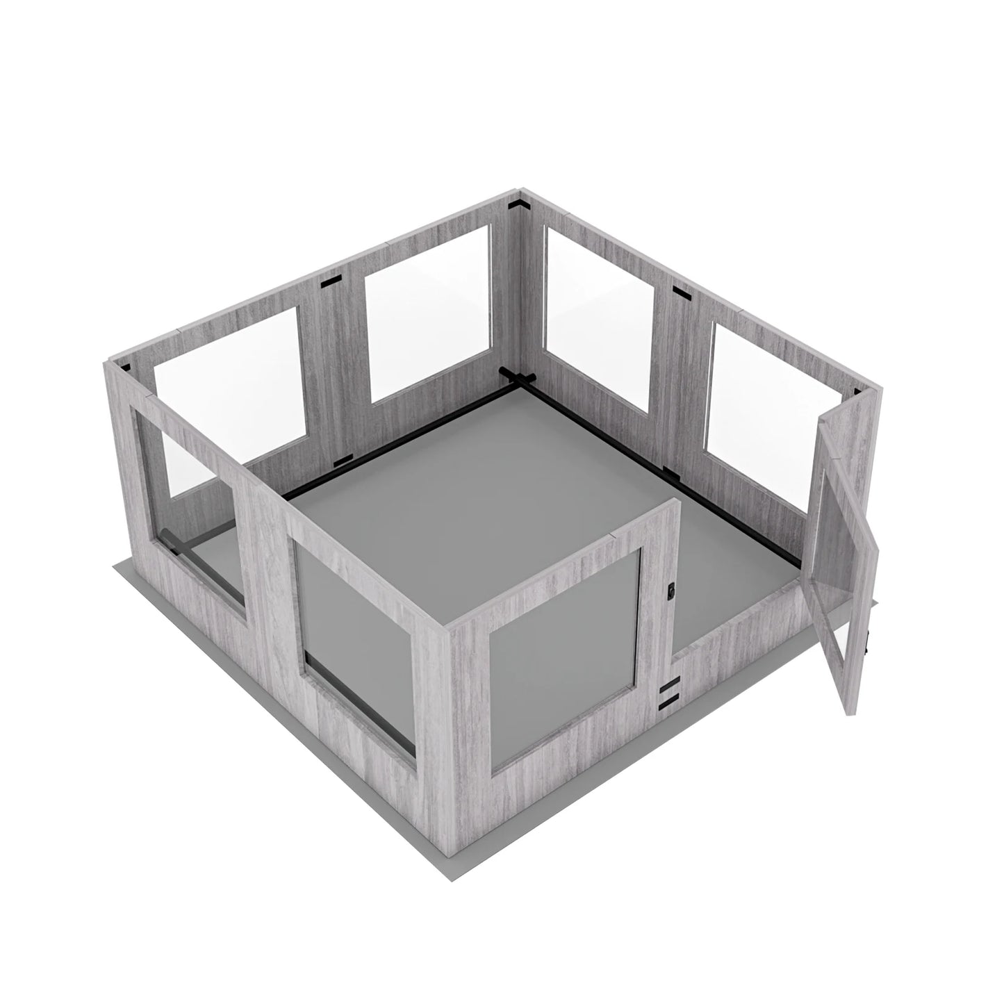 BINGOPAW Tempered Glass Dog Playpen For Indoor Whelping Pen