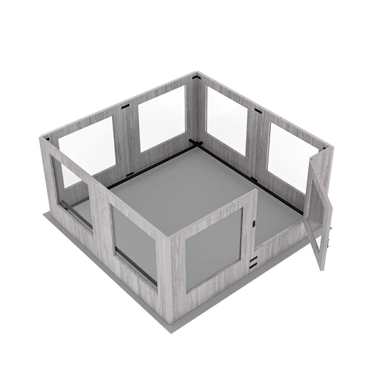 BINGOPAW Tempered Glass Dog Playpen For Indoor Whelping Pen