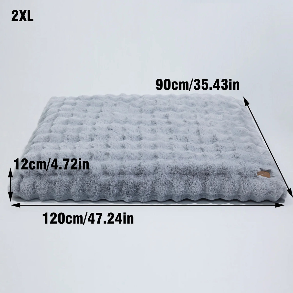 Bingopaw Ultra Plush Dog Bed With Removable Thick Foam Cushion
