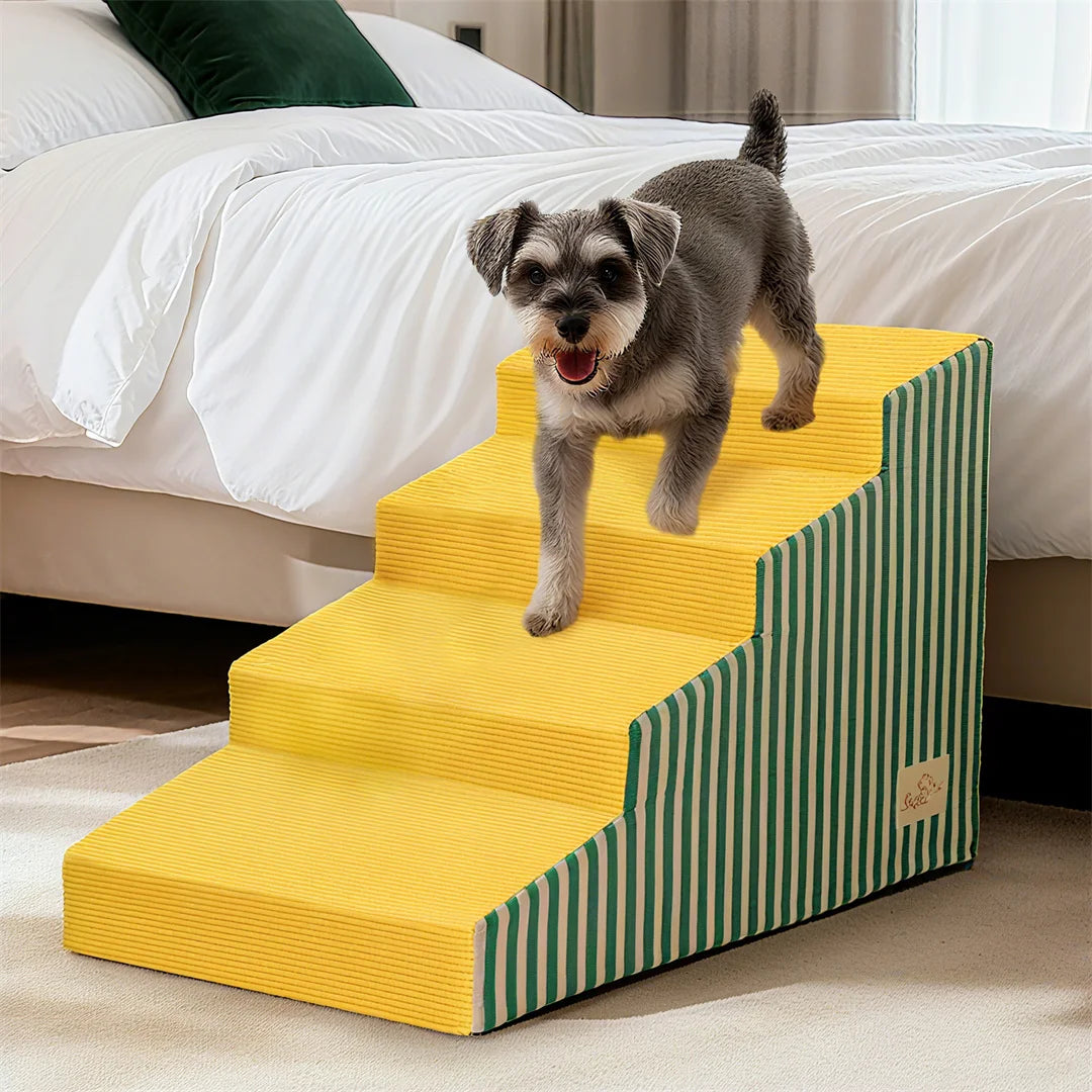 Non-Slip Dog Stairs High Density Foam With Removable Cover